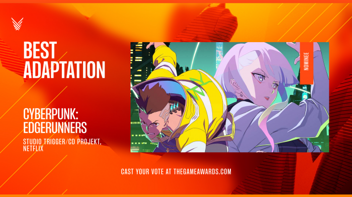 Cyberpunk: Edgerunners receives The Game Awards 2022 Nomination!